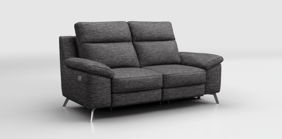 Vedriano - 2 seater sofa with 2 electric recliners